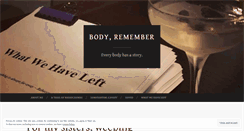 Desktop Screenshot of bodyremember.com