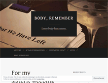 Tablet Screenshot of bodyremember.com